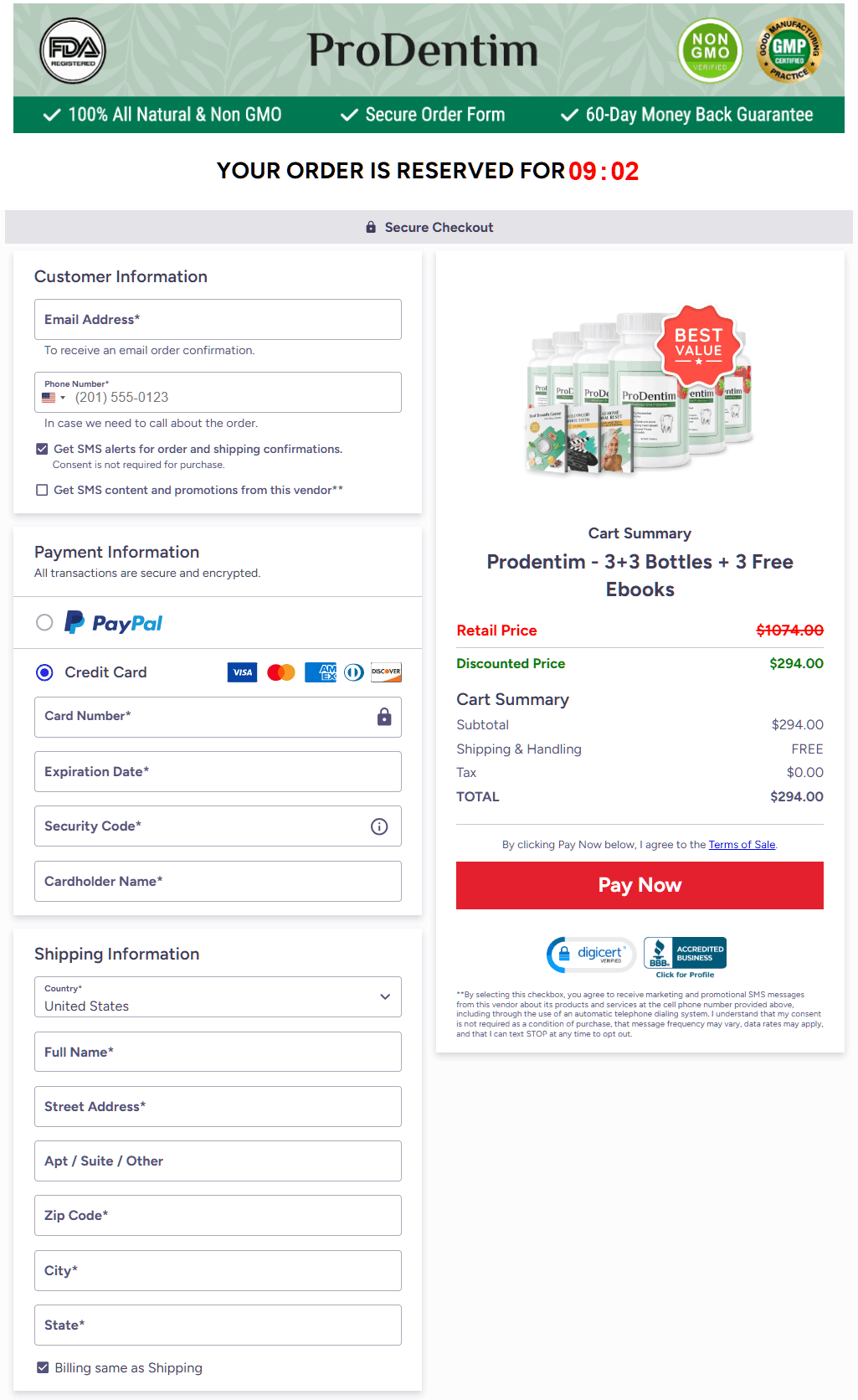 ProDentim Order